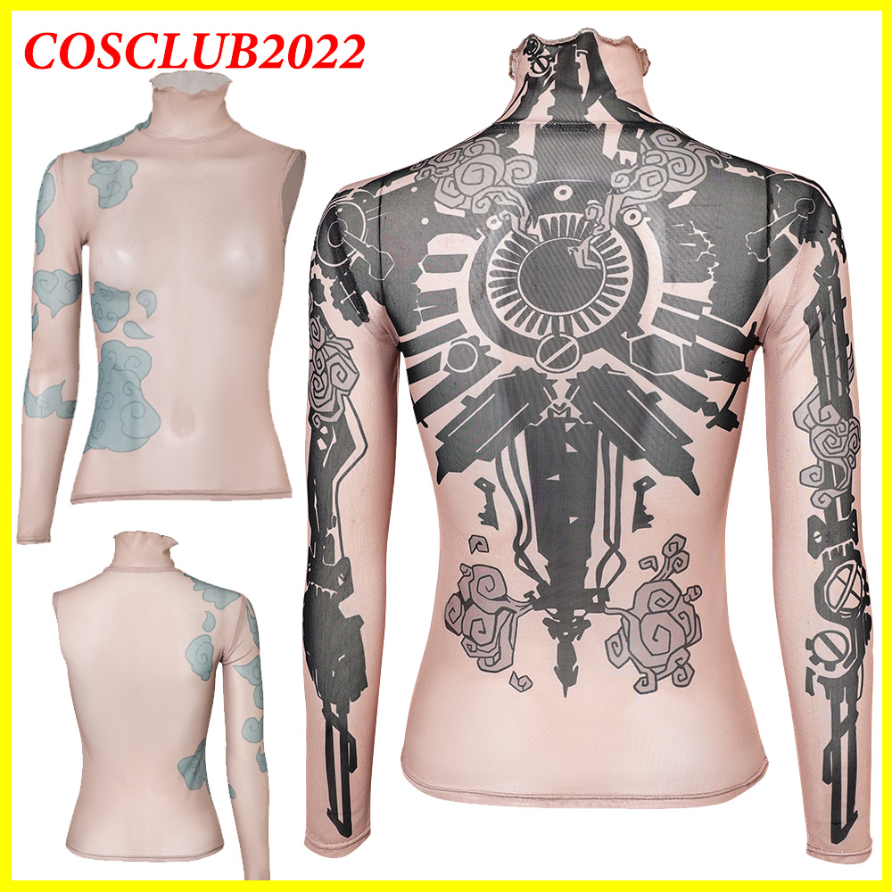 Summer Clothing Cheap - المرأة غامضة Jinx تأثيري قميص الوشم