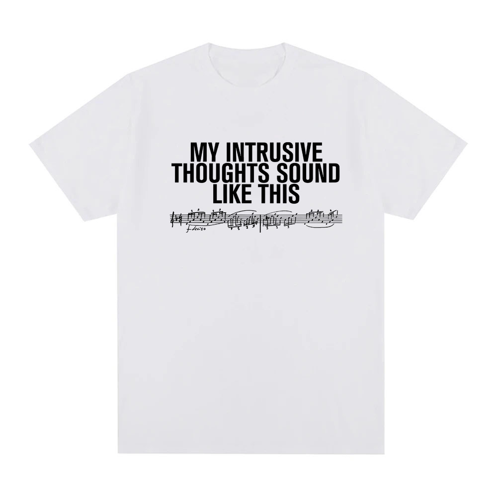 Summer Clothing Websites - تي شيرت INTRUSIVE THOUGHTS BABY TEE