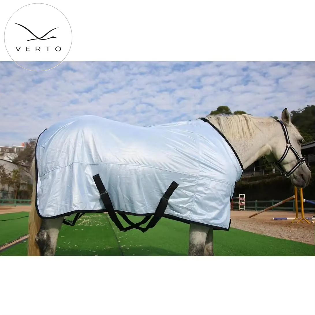 Summer Equestrian Clothing - غطاء شبكي للخيول مضاد للذباب، بطانية