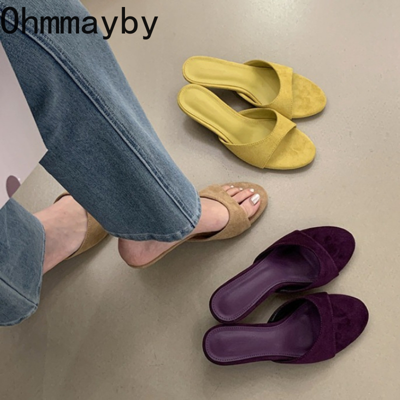 Summer Vacation Clothing Women - أحذية نسائية جديدة من الجلد المدبوغ