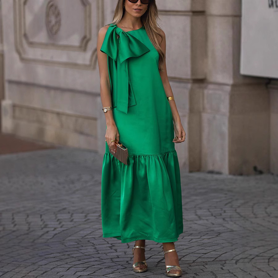 Summer Clothing Websites - فستان نسائي أوروبي أمريكي بدون أكمام