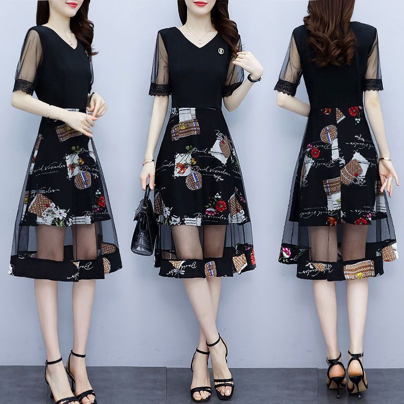 Summer Gauze Clothing - خمر فساتين الطباعة الأزهار الصيف جديد