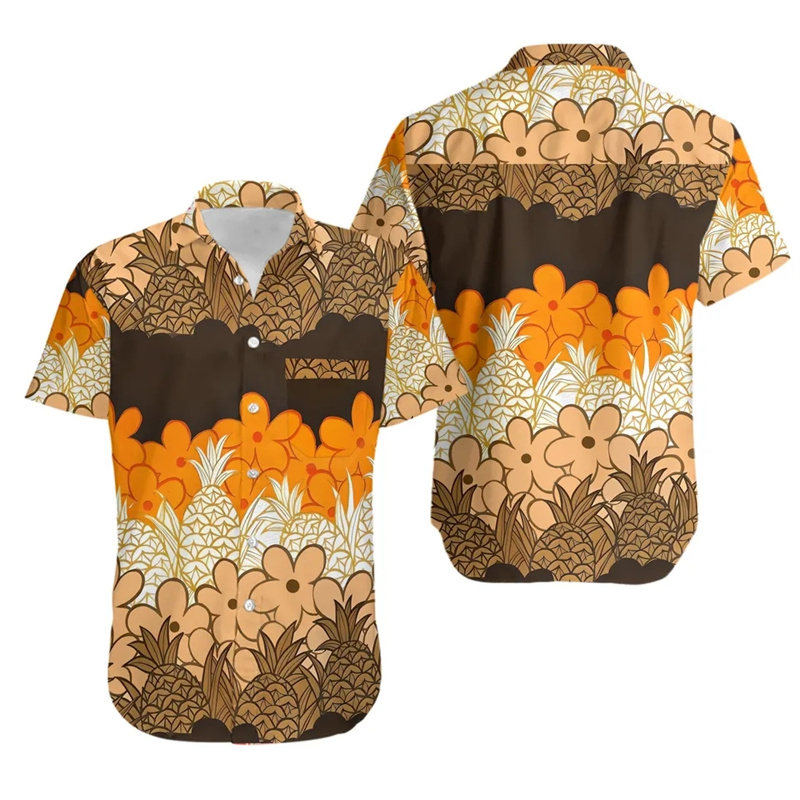 Summer Duck Clothing - هاواي عارضة الأزياء قميص الرجال الملابس