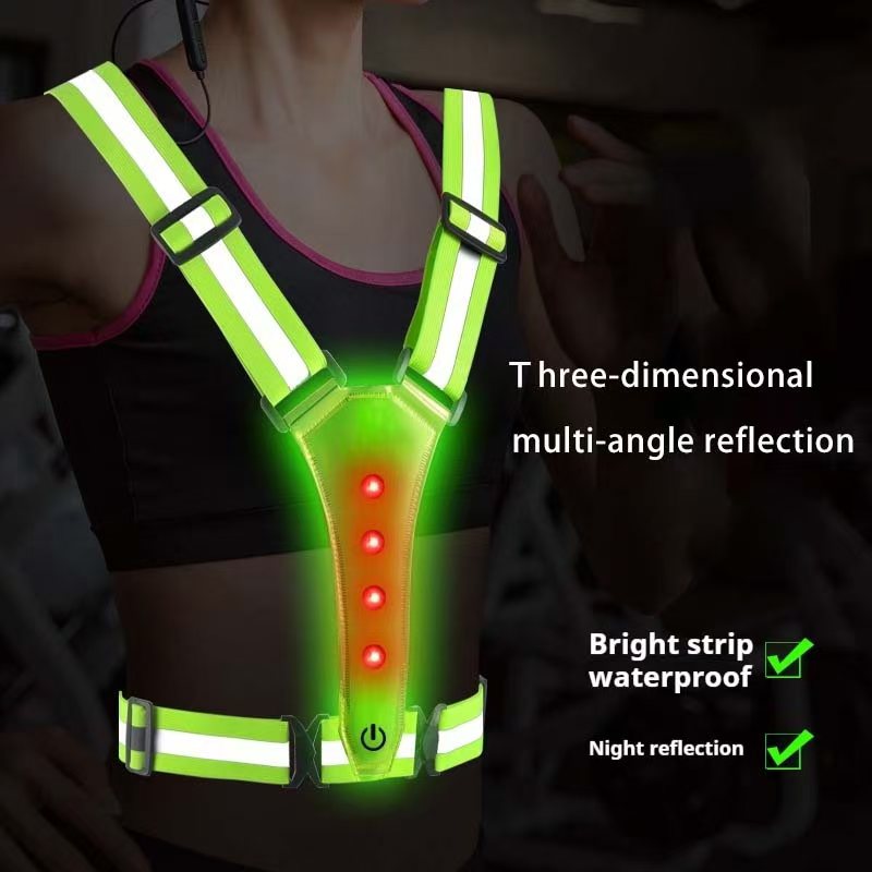 Summer Nights Clothing - LED تشغيل سترة عاكسة متوهجة عاكس