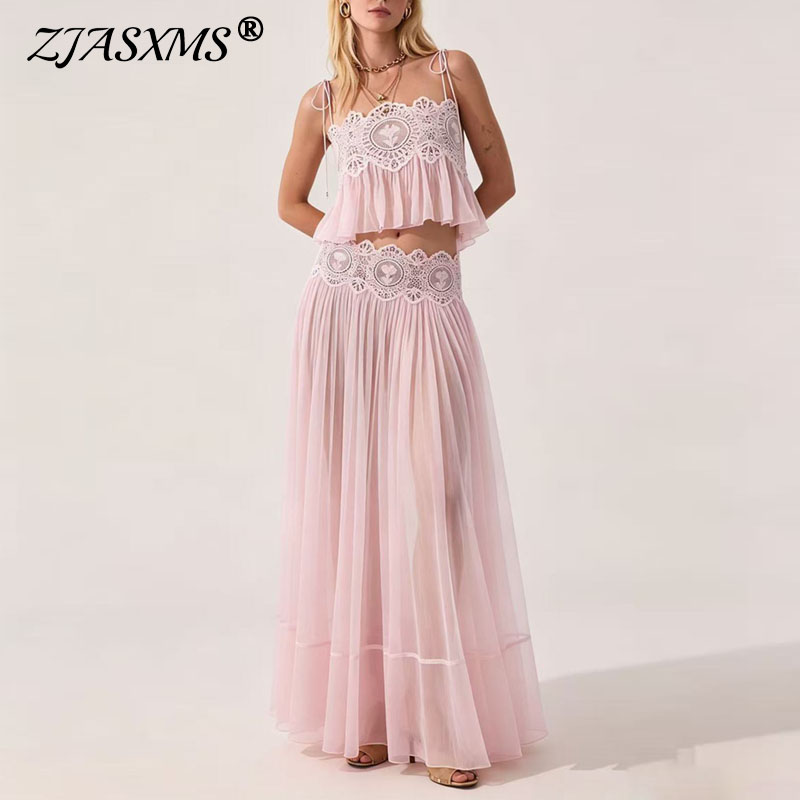 Summer Vacation Clothing Women - طقم نسائي من قطعتين: توب قصير