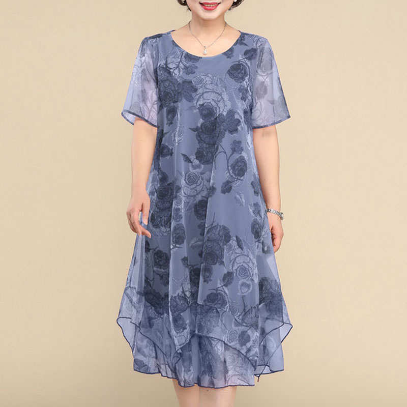 فستان متوسط الطول بطبعة زهور ع - مراجعة Summer Gauze Clothing وسعره