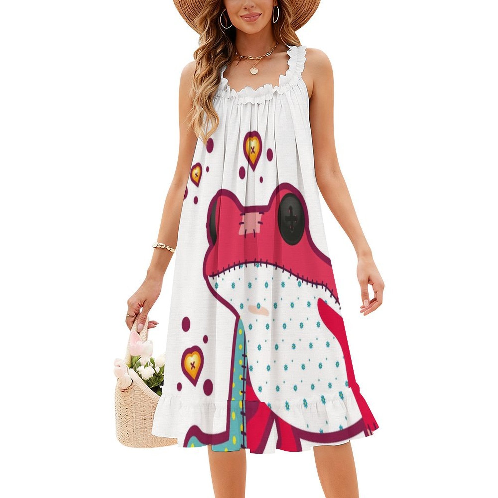 دوول الضفدع البوهيمي فستان بلا - مراجعة Summer Vacation Clothing Women وسعره