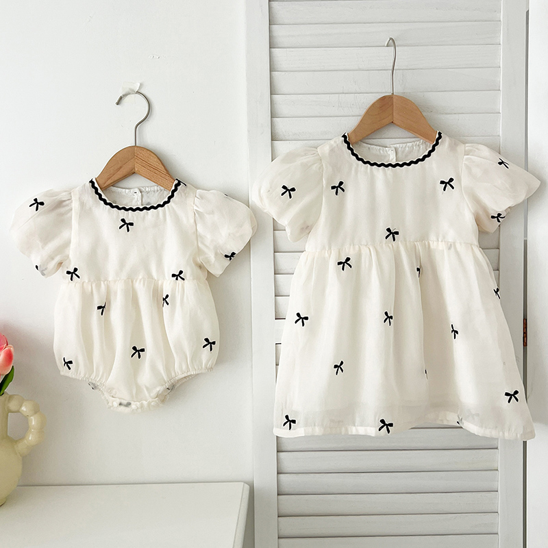 أطفال الأخوات ملابس الصيف طفلة - مراجعة Summer Gauze Clothing وسعره