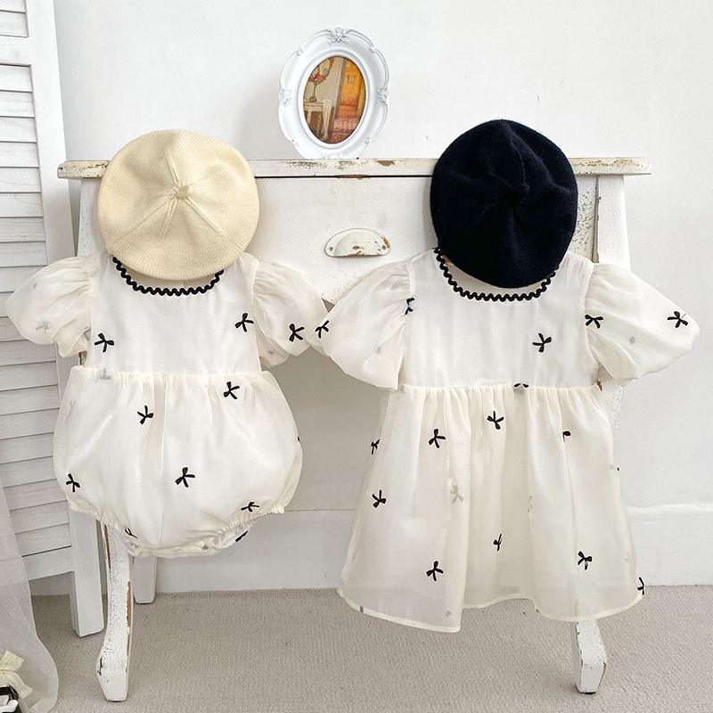 أطفال الأخوات ملابس الصيف طفلة - مراجعة Summer Gauze Clothing وسعره