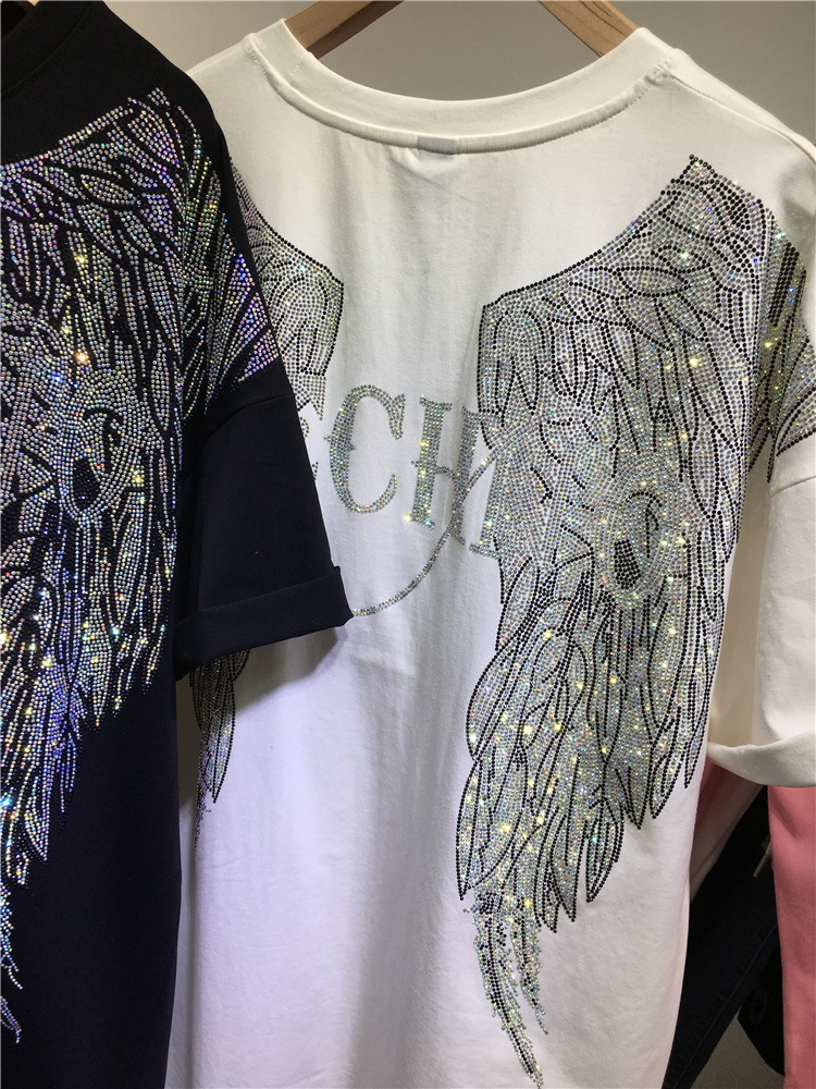 L-4XL حجر الراين كبيرة الحجم أ - مراجعة Summer Clothing Brands For Women وسعره