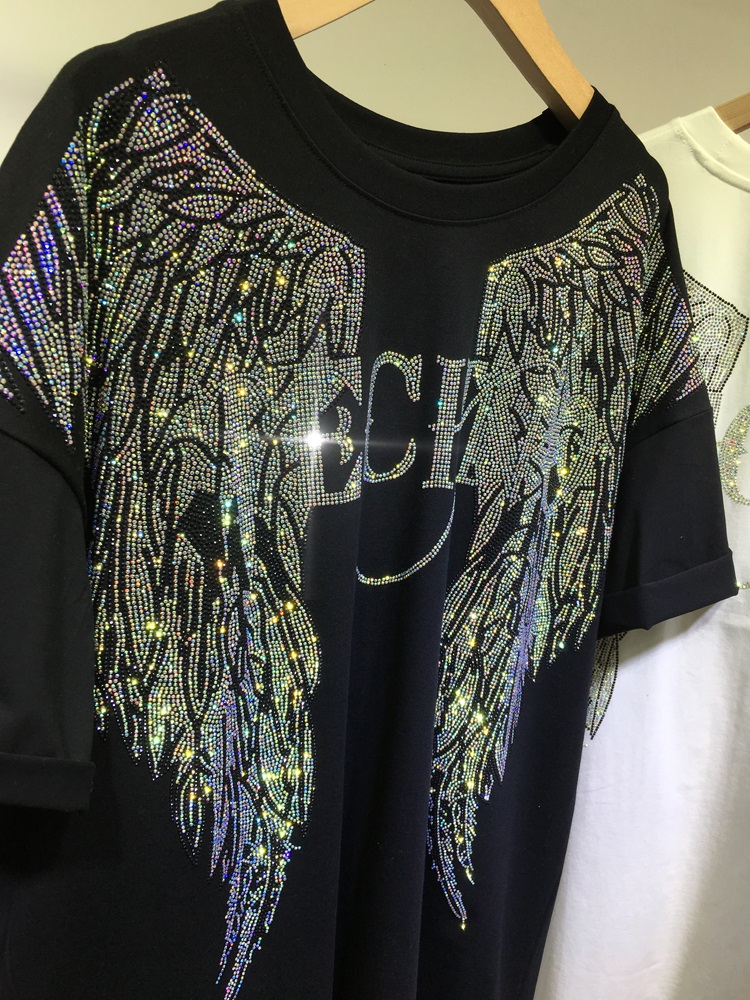 L-4XL حجر الراين كبيرة الحجم أ - مراجعة Summer Clothing Brands For Women وسعره