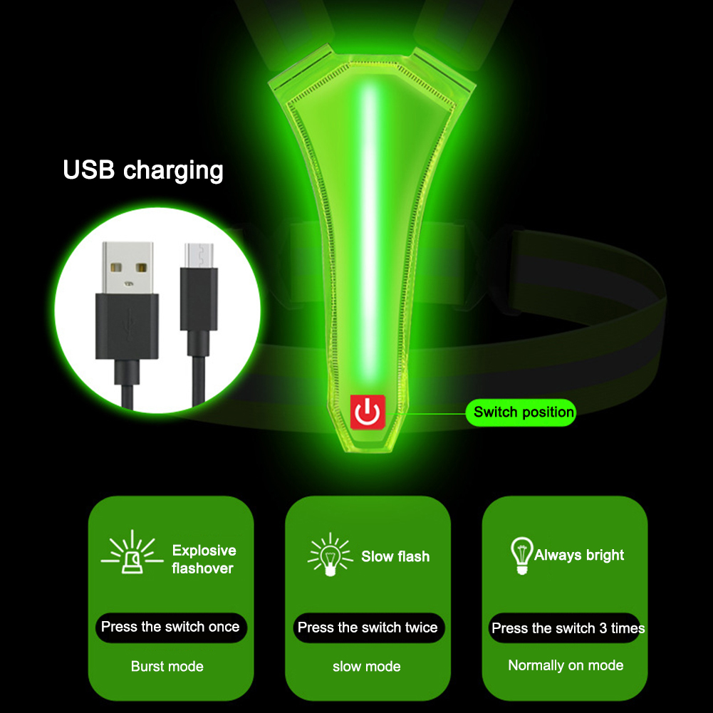 سترة ركض LED مع USB ، قابلة لإ - مراجعة Summer Nights Clothing وسعره