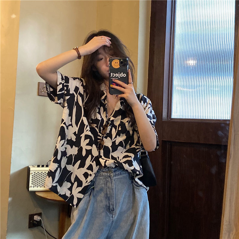 قميص صيفي جديد مطبوع فضفاض بأك - مراجعة Summer Clothing For Teens وسعره