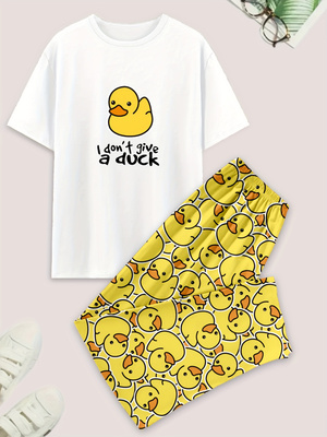 طقم بيجامة رجالي غير رسمي، تي  - مراجعة Summer Duck Clothing وسعره