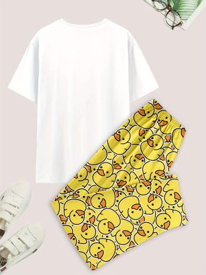 طقم بيجامة رجالي غير رسمي، تي  - مراجعة Summer Duck Clothing وسعره