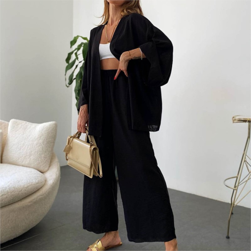 بنطلون نسائي كتان مع كم الخفاف - مراجعة Summer Linen Clothing For Women وسعره