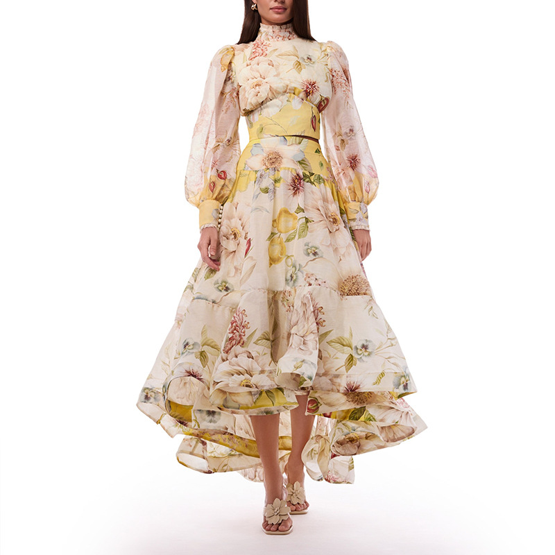 طقم صيفي من قطعتين بطبعة زهور  - مراجعة Summer Vacation Clothing Women وسعره