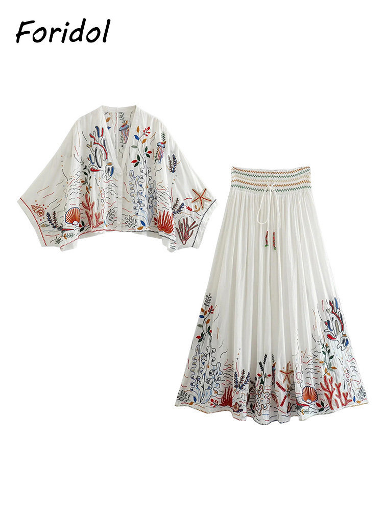 Foridol الكائنات البحرية التطر - مراجعة Summer Linen Clothing For Women وسعره