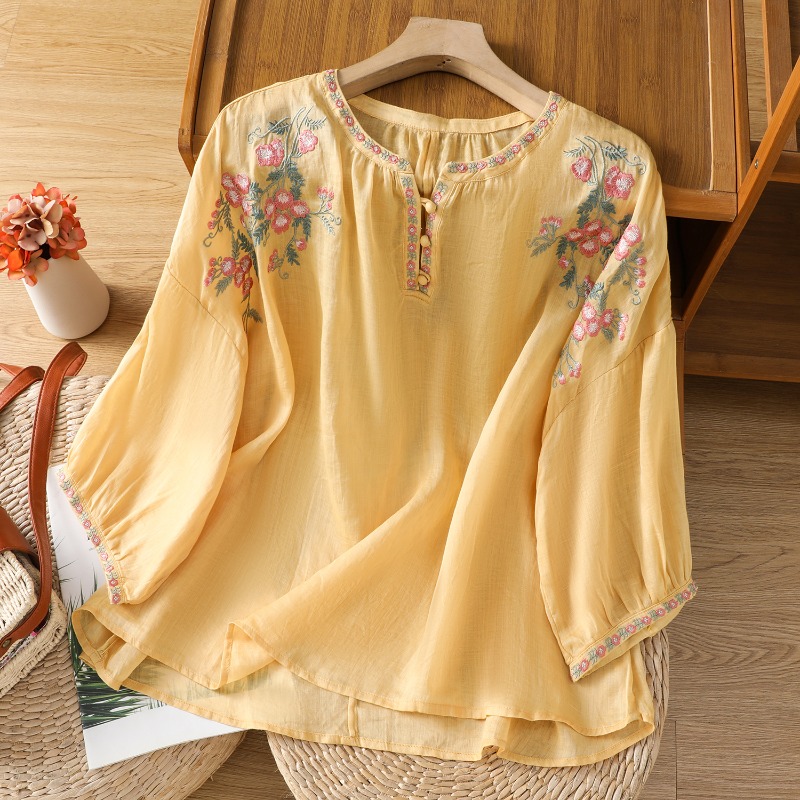 النمط الصيني الملابس النسائية  - مراجعة Summer Linen Clothing For Women وسعره