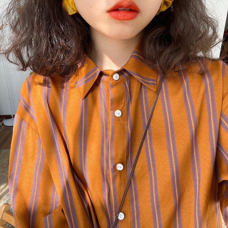 بلوزة غير رسمية فضفاضة مخططة ل - مراجعة Summer Clothing Trends For Women وسعره