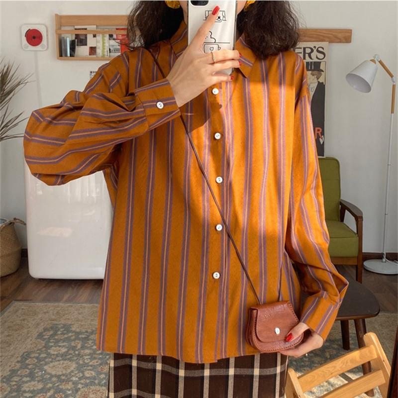 بلوزة غير رسمية فضفاضة مخططة ل - مراجعة Summer Clothing Trends For Women وسعره
