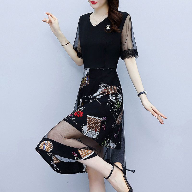 خمر فساتين الطباعة الأزهار الص - مراجعة Summer Gauze Clothing وسعره