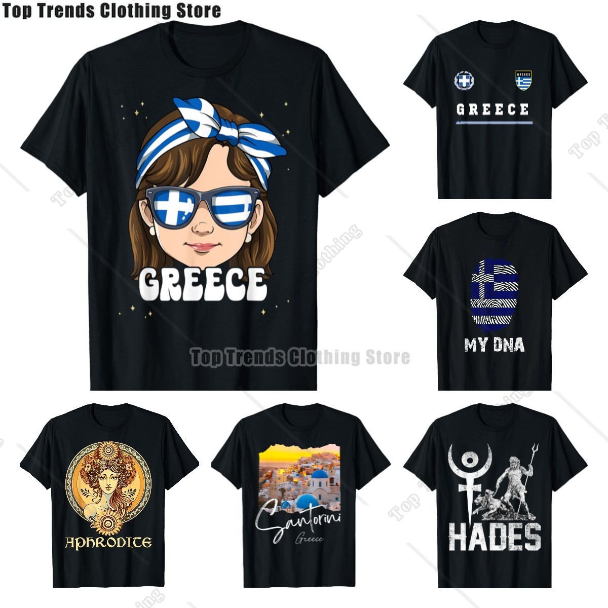 تي شيرت بعلم يوناني كلاسيكي لل - مراجعة Summer Clothing For Greece وسعره