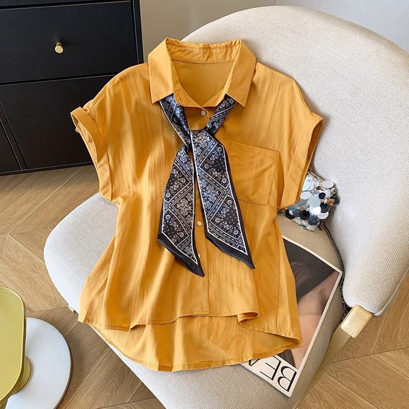 بلوزة نسائية أنيقة بأكمام قصير - مراجعة Summer Clothing Trends For Women وسعره