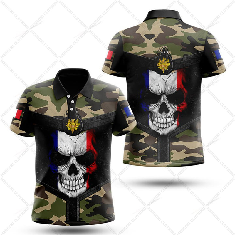 قميص بولو مخصص بتصميم علم فرنس - مراجعة Summer Clothing Name وسعره