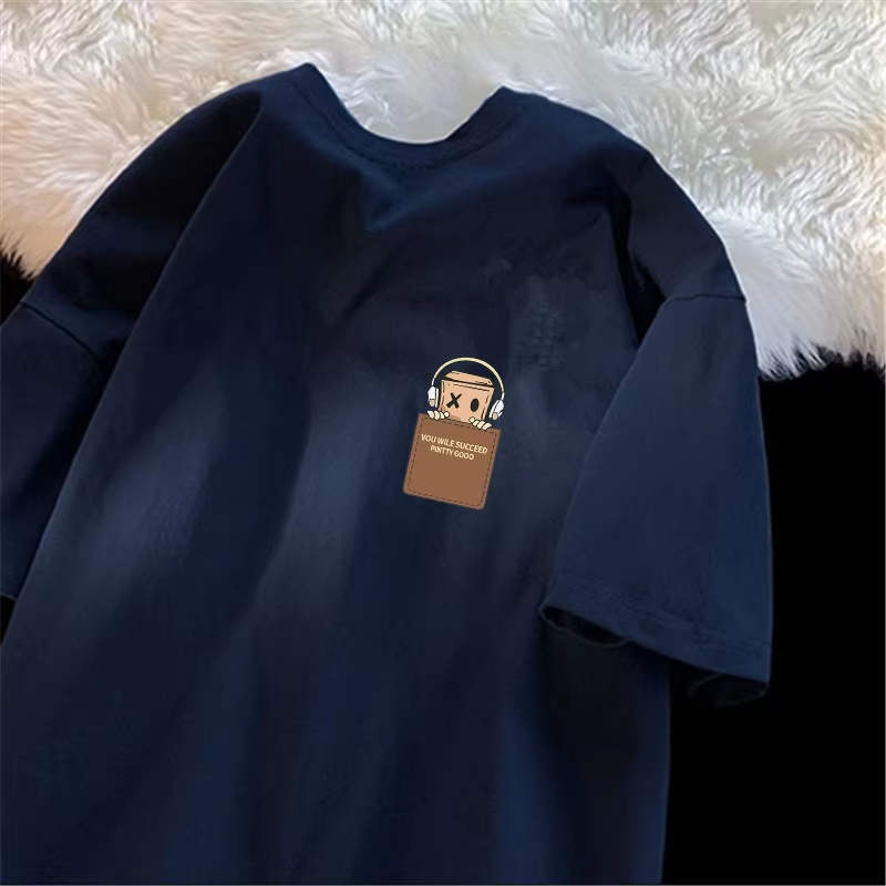 تي شيرت قطني فاخر بطباعة رسومي - مراجعة Summer Clothing Brands For Women وسعره