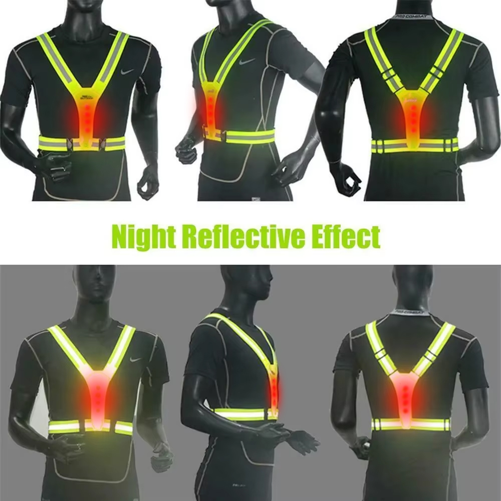 LED تشغيل سترة عاكسة متوهجة عا - مراجعة Summer Nights Clothing وسعره