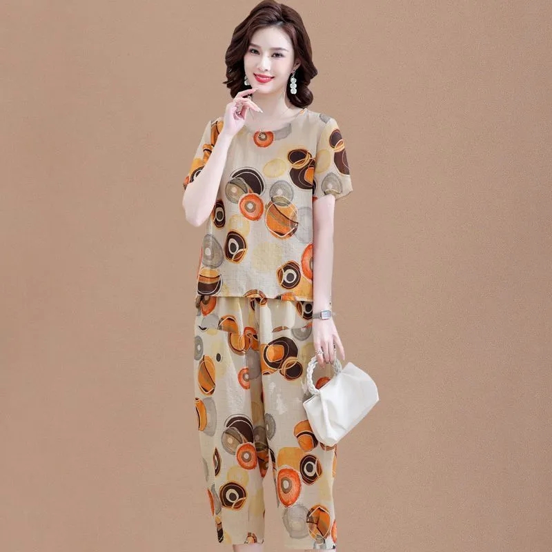 جديد قصيرة الأكمام تي شيرت لفص - مراجعة Summer Linen Clothing For Women وسعره