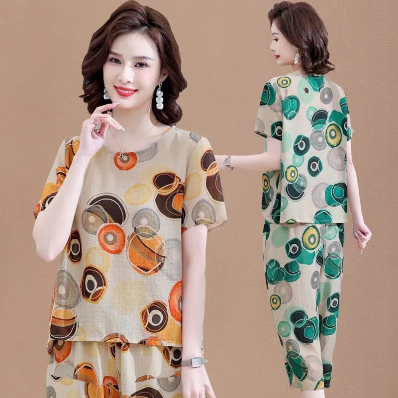 جديد قصيرة الأكمام تي شيرت لفص - مراجعة Summer Linen Clothing For Women وسعره