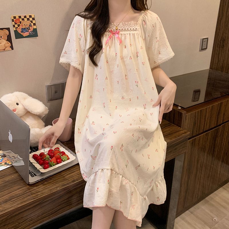 قميص نوم صيفي بمقاسات كبيرة عل - مراجعة Summer Clothing Model وسعره