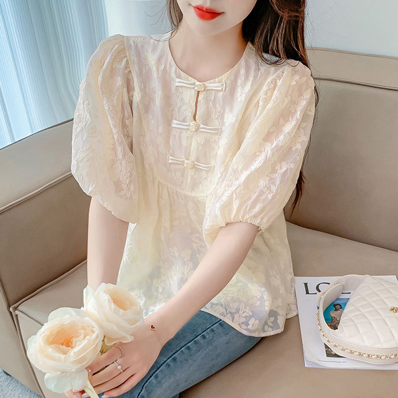 تي شيرت نسائي بأكمام قصيرة وفا - مراجعة Summer Gauze Clothing وسعره