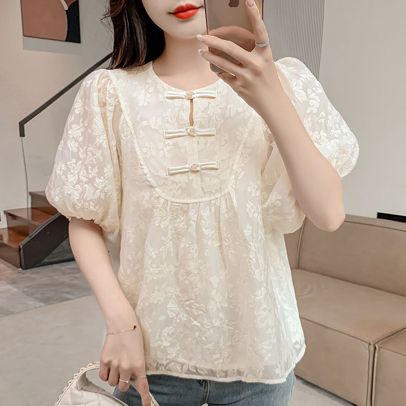 تي شيرت نسائي بأكمام قصيرة وفا - مراجعة Summer Gauze Clothing وسعره