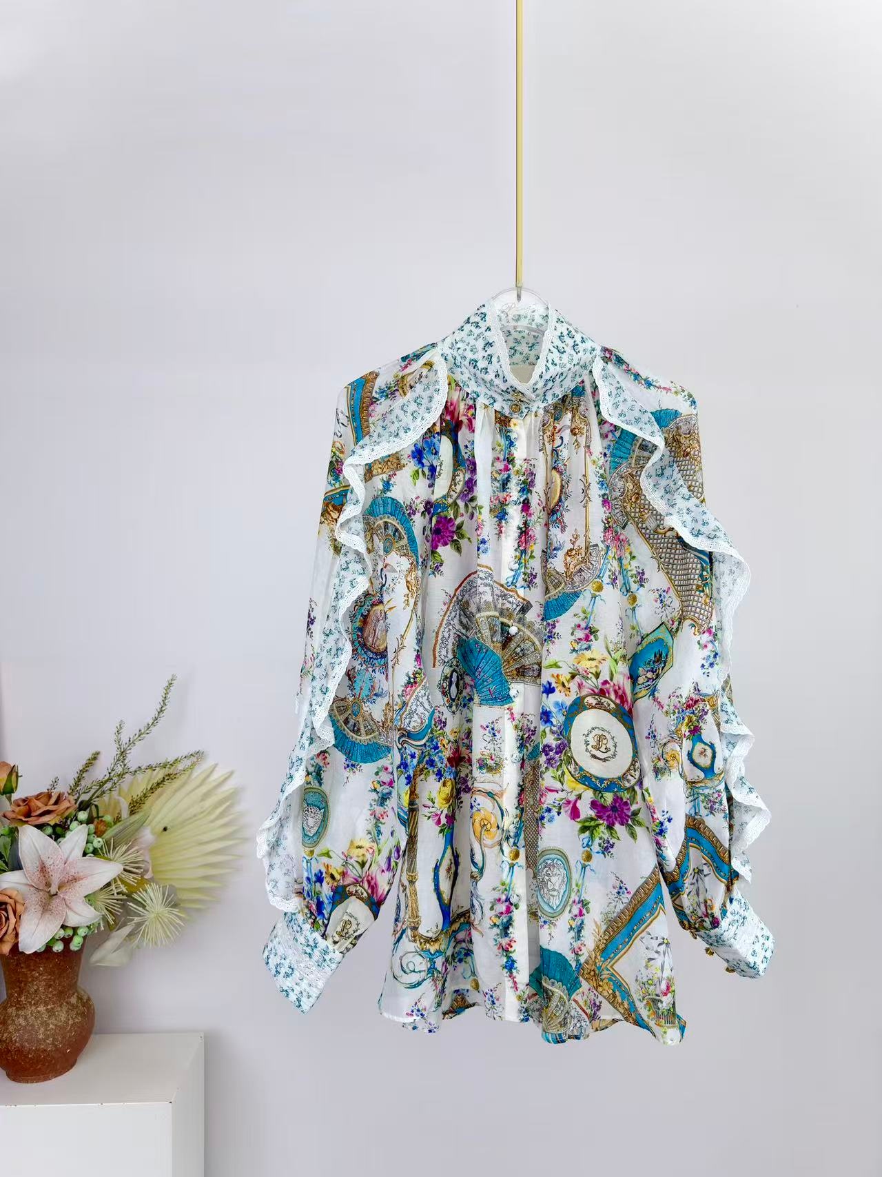 طقم نسائي جديد 2026 بطبعة زهور - مراجعة Summer Linen Clothing For Women وسعره