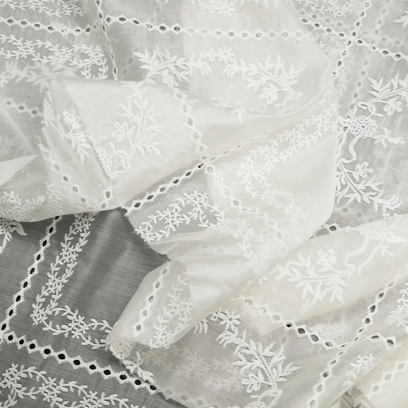 قماش زهرة مطرز أجوف ، فستان بح - مراجعة Summer Gauze Clothing وسعره