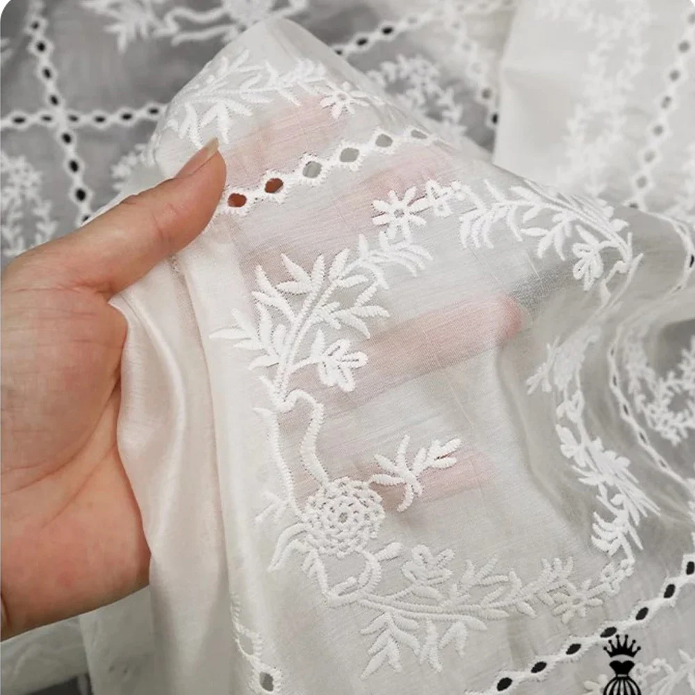 قماش زهرة مطرز أجوف ، فستان بح - مراجعة Summer Gauze Clothing وسعره